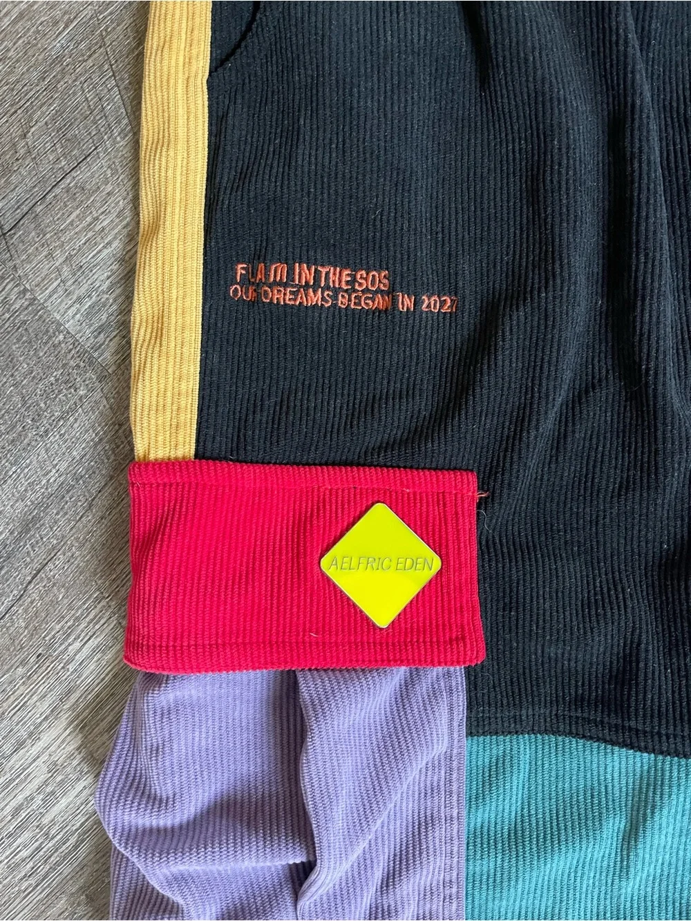 Aelfric Eden colorblock cargo corduroy pants - Picture 4 of 7